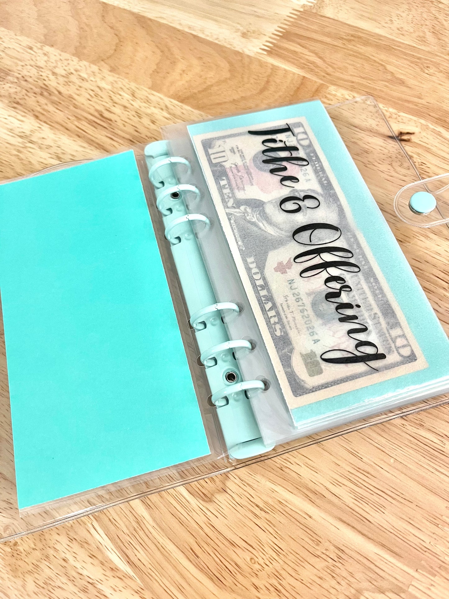 Clear Budget Binder w/ Laminated Envelopes | Personal Budget Binder