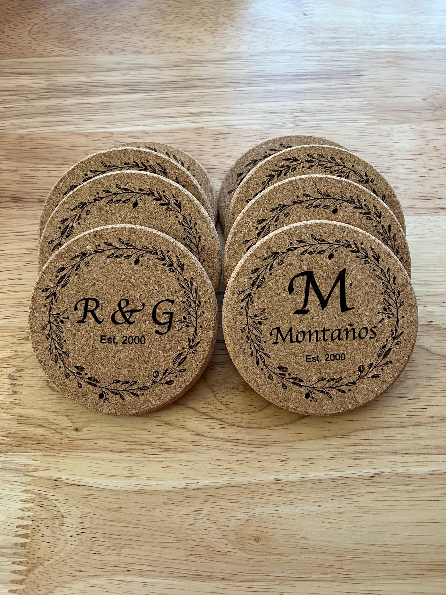 Engraved Cork Coasters